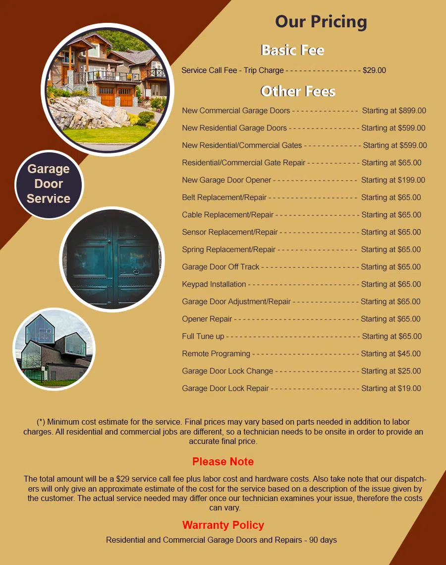 5 Star Garage Doors Glendora, NJ 856-440-3059 - pricelist6